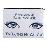 Jom Tokoy 3D Printing Perfecting My Cat Eye Simple Cosmetic Bags Women Travelling Makeup bag