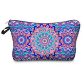 Jom Tokoy 2017 New Fashion 3D Printing Women Flowers Fashion Brand Travel Makeup Case Cosmetic Bags