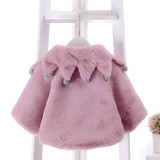 New Baby Girls coat faux fur Ponchos And Capes Outerwear Winter Autumn 6M-2 old size Clothes 7BT024