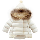 New Baby Girls Boys Jackets Autumn Winter Jacket Kids Warm Hooded Children Outerwear Coat Boys Girls Clothes 1-6yrs wear