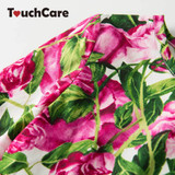 New Baby Girl Floral Dresses Kids Long Sleeve Rose Flower Printed Princess Wedding Party Dress Children Pleated Clothes Costume