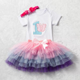 New Baby Girl Clothing Summer Sequin Bow Tutu Newborn Dress (Tops+Headband+Dress) 3pcs Clothes Bebe First Birthday Elsa Costumes