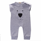 New Baby Girl Boy Bear Cotton Jumpers Rompers Playsuit Sleepsuit Outfits 0-24M