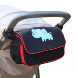 New Baby Diaper Bag Stroller Stuff Organizer Bag for Pram Cart Baby Carriage Waterproof PVC Cute Cartoon Baby Cart Hanging Bag