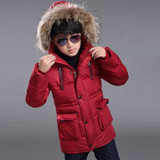 New baby Boys Winter Coat 6 to 13 Years Hooded Children Patchwork Down Baby Boy Winter Jacket Boys Kids Warm Outerwear Parks