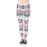 New Aztec Print Gothic Stretchy Leggings Women Adventure Time Workout Jeggings Female Fitness Leggings Casual Floral Tayt Pants