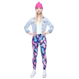 New Aztec Print Gothic Stretchy Leggings Women Adventure Time Workout Jeggings Female Fitness Leggings Casual Floral Tayt Pants