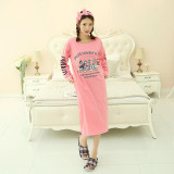 New Autumn Women Cotton Nightgowns Home Dress Cartoon Sleepwear Nightdress Sleepshirts for girls women Plus Size 2XL