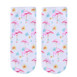 New 3D Print Casual Polyester Socks Flamingo Women Durable Socks Cute Low Cut Ankle Sock Cartoons Casual Type Teenager Socks