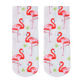 New 3D Print Casual Polyester Socks Flamingo Women Durable Socks Cute Low Cut Ankle Sock Cartoons Casual Type Teenager Socks