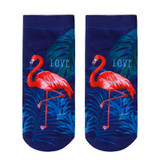 New 3D Print Casual Polyester Socks Flamingo Women Durable Socks Cute Low Cut Ankle Sock Cartoons Casual Type Teenager Socks