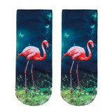 New 3D Print Casual Polyester Socks Flamingo Women Durable Socks Cute Low Cut Ankle Sock Cartoons Casual Type Teenager Socks