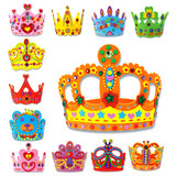 New 3D EVA Handmade Crown Craft Gifts Kits Birthday Crown DIY Hat Craft Toy