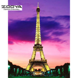 NEW 3D DIY Diamond Painting Cross Stitch Eiffel Tower Crystal Diamond Embroidery Needlework Full Diamond Set Decorative BJ423