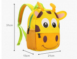 New 3D Cute Animal Design Backpack Kids School Bags For Teenage Girls Boys Cartoon Shaped Children Backpacks Big Size