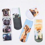 New 3d cartoon socks fashion unique lady and women boat socks, High quality casual dress animal soks girl