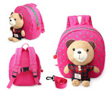 New 3D Cartoon Bear Bag Baby Toddler Anti lost Leash Harness Strap Walker Kids Lunch Box child Kindergarten Schoolbag Backpack