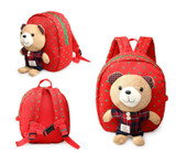 New 3D Cartoon Bear Bag Baby Toddler Anti lost Leash Harness Strap Walker Kids Lunch Box child Kindergarten Schoolbag Backpack