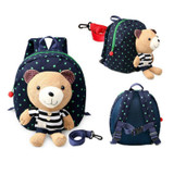 New 3D Cartoon Bear Bag Baby Toddler Anti lost Leash Harness Strap Walker Kids Lunch Box child Kindergarten Schoolbag Backpack