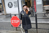 New 300 pounds of large size women wear winter Korean style long thin baseball uniform jacket 269