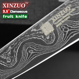 NEW 3.5" inches fruit knife VG10 Damascus steel kitchen knives paring kitchen knife parer knife k133 wood handle FREE SHIPPING