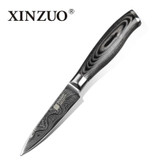 NEW 3.5" inches fruit knife VG10 Damascus steel kitchen knives paring kitchen knife parer knife k133 wood handle FREE SHIPPING