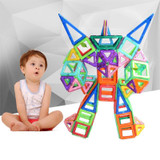 New 3 Styles Mini Magnetic Designer Plastic Enlighten Assembly Building Blocks Toys Kids Educational DIY Plastic Technic Bricks