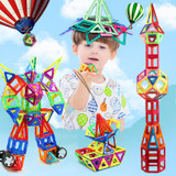 New 3 Styles Mini Magnetic Designer Plastic Enlighten Assembly Building Blocks Toys Kids Educational DIY Plastic Technic Bricks