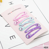New 3 Pairs/set Cartoon Girls Hairpins Hair Clips Pins Printed Children Hair Clips Jewelry Set Girls Kids Baby Hair Accessories