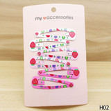 New 3 Pairs/set Cartoon Girls Hairpins Hair Clips Pins Printed Children Hair Clips Jewelry Set Girls Kids Baby Hair Accessories
