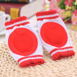New 2Pcs/1Pair Baby Kneepad Cozy Cotton Breathable Sponge Children Knee Pads Doll Learn To Walk Best Protection kids