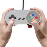 New 2pcs Super Game Controller for SNES USB Classic Gamepad  for PC MAC Games for XP/Vista/Windows7/8/ Mac os for Nintendo SNES