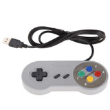 New 2pcs Super Game Controller for SNES USB Classic Gamepad  for PC MAC Games for XP/Vista/Windows7/8/ Mac os for Nintendo SNES