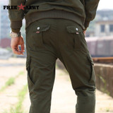 New 29-40 Size Mens Pants Cargo Casual Pockets Pants Army Green Sweatpants Military Full Length Male Pants Trousers Men Mk-7156A