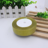 New 25 yards/roll Gold Onions Belt Silk Ribbon Wedding Satin 6 different size (6 mm to 40 mm) Gift Pack Lace DIY decoration