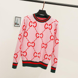 New 2018 Womens Winter Sweaters long sleeve Womens Knitwear Pullovers Womens cute pink Sweaters elegant Knit Tops CYS01