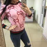 New 2018 Womens Winter Sweaters long sleeve Womens Knitwear Pullovers Womens cute pink Sweaters elegant Knit Tops CYS01