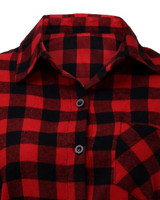 New 2018 Women Boyfriend Long Sleeve Lapel Collar Dress Grid Plaid Check Flannel Shirt Dress Loose Long Blouses Vestidos Dress