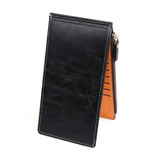 CUIKCA Fashion Wallet Women Wallet Retro Nubuck Leather Ultrathin Zipper Coin Wallet Women Purse Billfold ID &amp; Card Holders 008