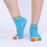 CUHAKCI Women Socks Colorful Cotton Socks Non Slip Unisex Printed Letter Massage Toe Dance Sportswear Colorful Adult Socks