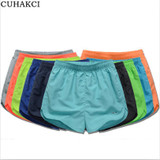 CUHAKCI 2017 New Summer Shorts for Women 10  Colors Thin Quick-Drying Elastic Waist Plus Size Casual Loose Shorts Green D023