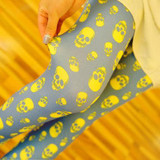 CUHAKCI 2017 Fashion Design Leggins Women Grid Leggings Floral Patterned Letter Print Leggins Female Cross Skull Stripe Leggings