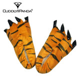 CuddlyIIPanda 2017 Hot Funny Animal Paw Slippers Cute Monster Claw Slippers Cartoon Slipper Warm Soft Plush Winter Indoor Shoes