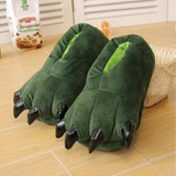 CuddlyIIPanda 2017 Hot Funny Animal Paw Slippers Cute Monster Claw Slippers Cartoon Slipper Warm Soft Plush Winter Indoor Shoes