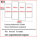 Cuadros Decoracion Walking In The Quiet Street Canvas Printings For Living Room  4Pcs Wall Painting Modern Arts cuadros modernos