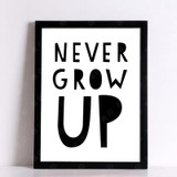Cuadros Decoracion Nordic Decoration Never Grow Up Wall Art Canvas Painting Wall Pictures For Living Room No Poster Frame