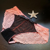 Christmas gift full beautiful lace Women's Sexy Thongs G-string Underwear Panties Briefs Ladies T-back  1pcs/Lot zhx856