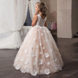 Christmas Flower Girl Dress Wedding Birthday Party Dresses For Girls Kids Prom Gowns Designs Little Lady Children Party Vestidos