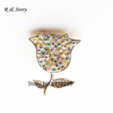 Christmas Flower Snap Charm 18mm Custom Snap Button Jewelry Fashion 2017