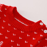 Christmas dress New Baby Girls Winter Dress vestido infantil baby christmas dress long sleeve red dress Girls Winter clothes